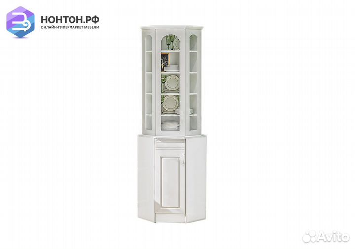 Буфет Констанция угловой белый матовый