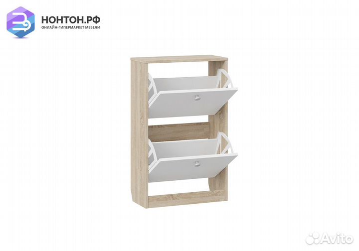 Тетра Тумба для обуви тип 2 дуб сонома / белый