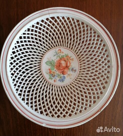 Ваза для фруктов фарфор, СССР