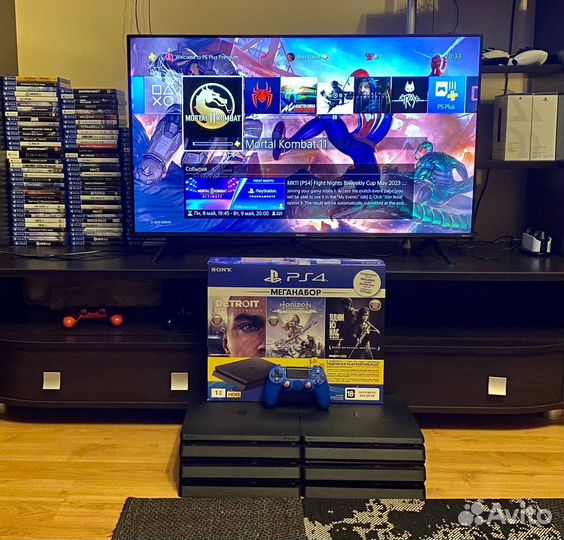 Sony PlayStation 4 Slim/ 500+ игр/Гарантия