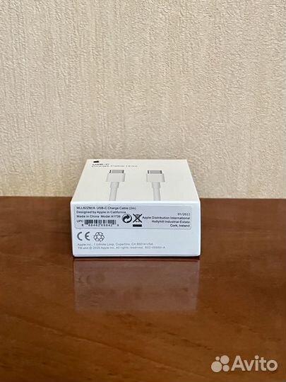 Провод для зарядки Apple MacBook USB-C/USB-C новый