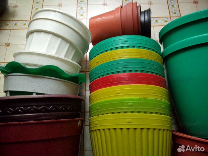 Цветочные горшки бу