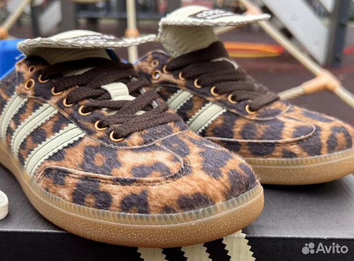 Adidas samba wales bonner leopard