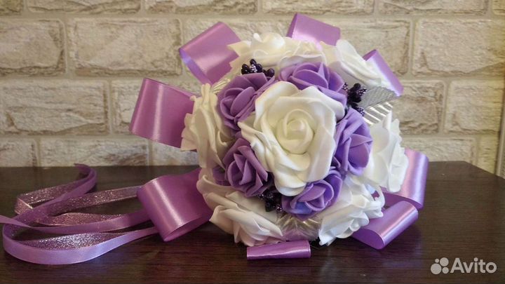 Продам свадебный букет дублер и бутоньерка