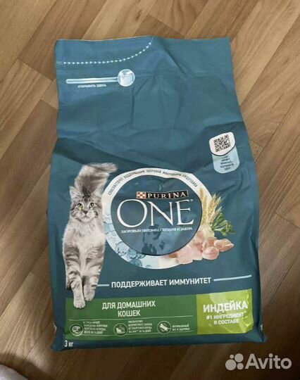 Сухой корм для кошек purina one 3 кг