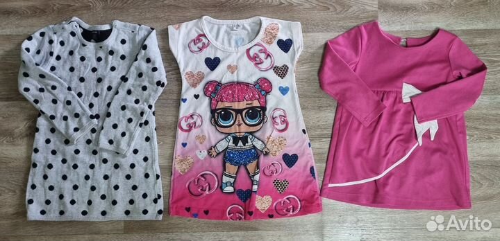 Вещи пакетом фирменная одежда для девочки 98р
