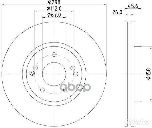 Диск тормозной перед ssangyong actyon sport