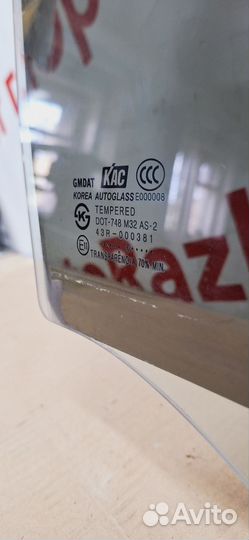 Стекло задней правой двери Chevrolet spark