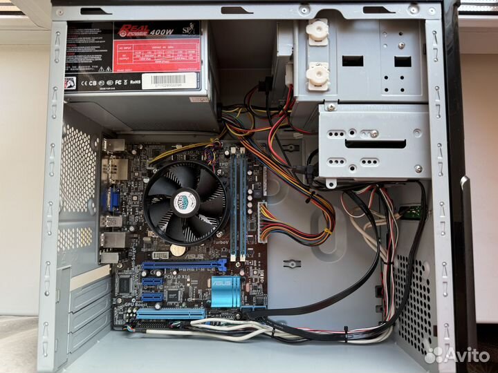 Офисный компьютер intel i3-2100, 4гб, ssd 120gb