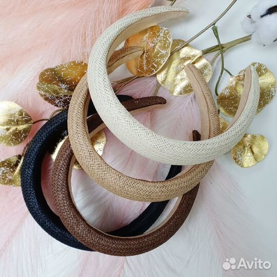 Объемный плетеный ободок