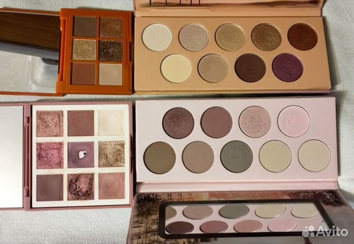 Палетки теней essence, guerlain, smashbox