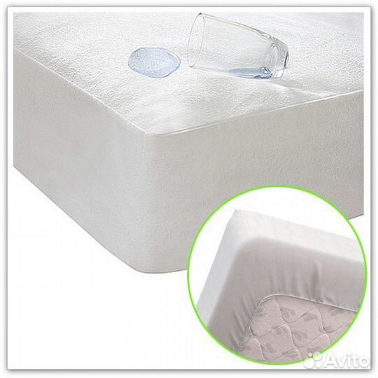 Наматрасник Водонепроницаемый Махровый Люкс