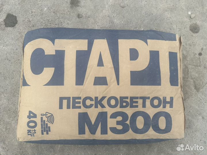 Пескобетон М 300 40кг Старт