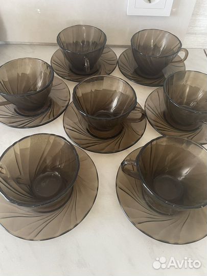 Чайные пары, стаканы, пиалы(чайные, суповые )