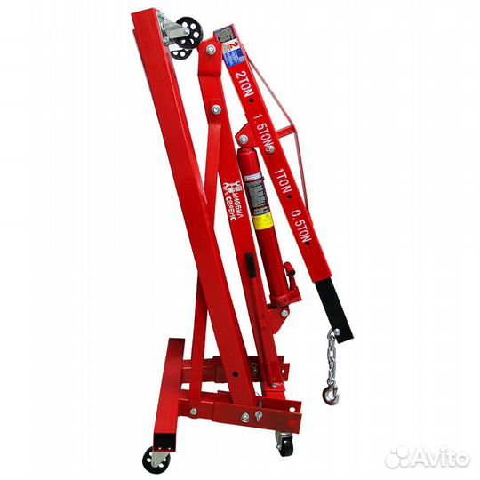 Кран гаражный гидравлический 2 т складной гусак