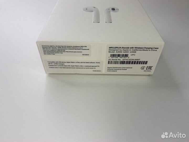 Наушники apple airpods 2