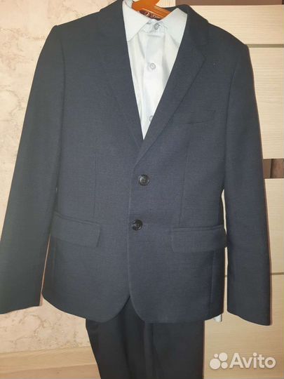 Школьный костюм для мальчика 134 синий