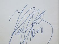 Личный автограф Юрия Хоя (Клинских )