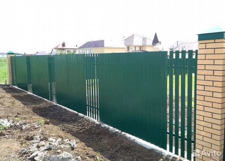 Установка заборов под ключ монтаж забора