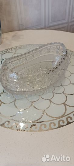 Ваза хрустальная ладья