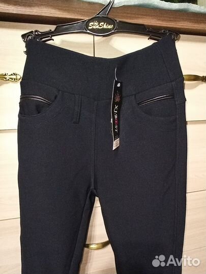 Брюки стрейч новые тёплые с мехом40-42