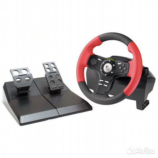 Руль игровой с педалями Logitech