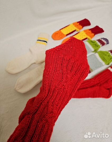 Вязаные носки ручной работы