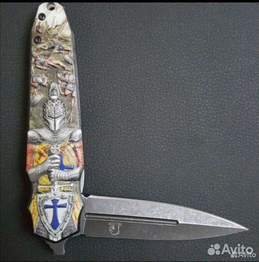 Нож крестоносец творческий