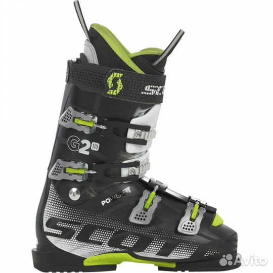 26.0-26.5 Ботинки scott G2 110 Powerfit black/green 26.5