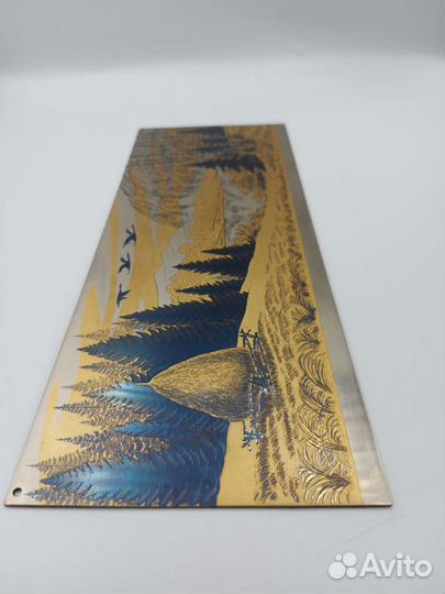Гравюра панно на металле Златоуст СССР