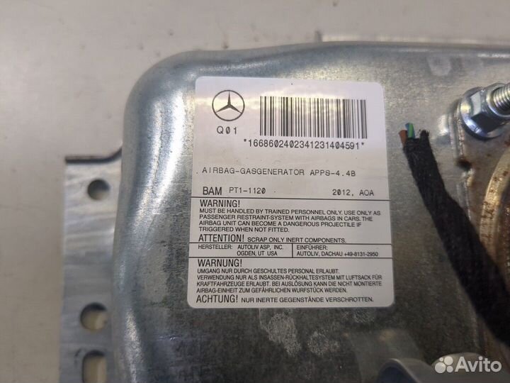 Airbag пассажира Mercedes ML W166 2011, 2013