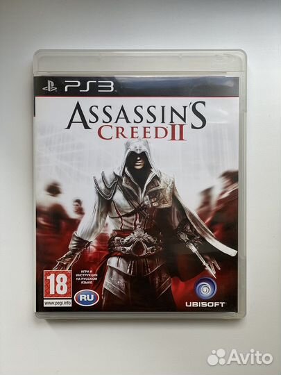 Игра Assasin's Creed II, для PS3, лицензионная