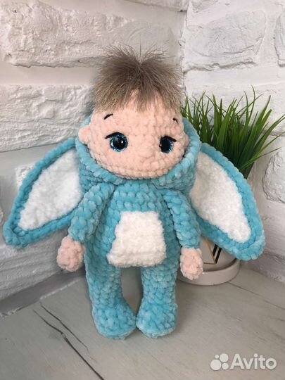 Пупс в кигуруми Зайки