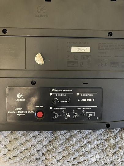 Клавиатура logitech Cordless Desktop EX110