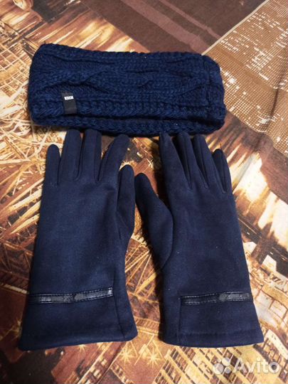 Повязка на голову + перчатки