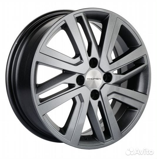 Khomen 1609 : 6x16 4*100 Et:48 Dia:54.1 G-Silver