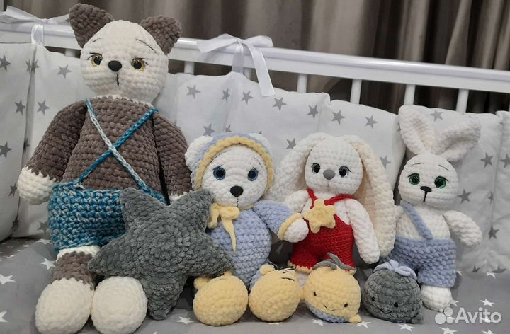 Вязаные игрушки ручной работы