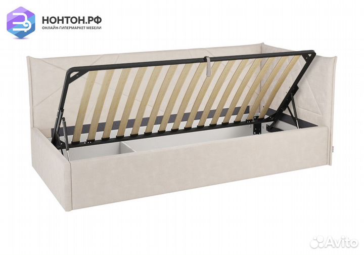 Кровать Квест 0.9 кремовая