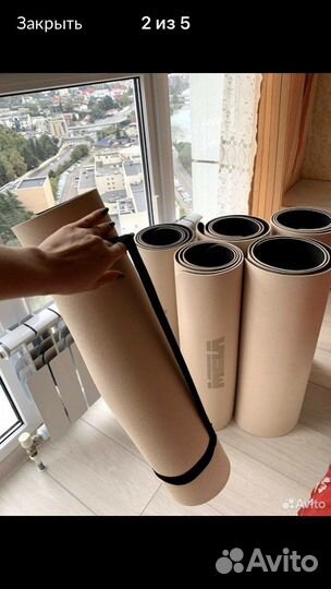 Коврик для йоги и фитнеса