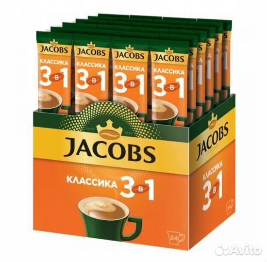 Растворимый кофе Jacobs 3в1 Классика 20г