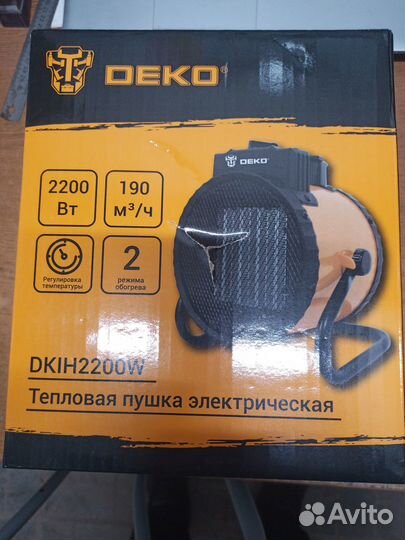 Тепловая пушка deko dkih2200W,082-1010