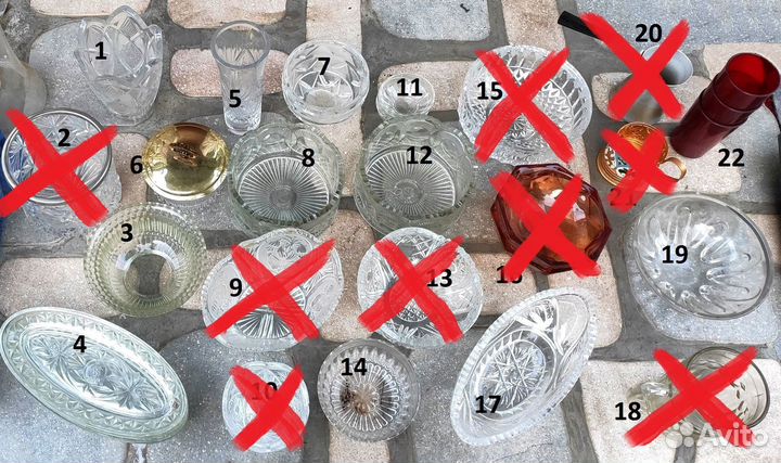 Хрусталь салатники, селедочницы, конфетницы, вазы