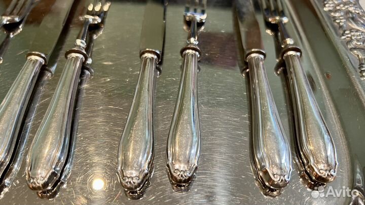 Приборы десертные серебрянные