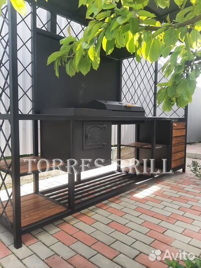 Мангал с крышей