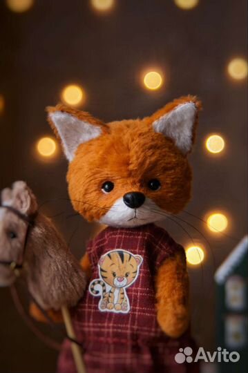 Игрушка тедди лисёнок на заказ