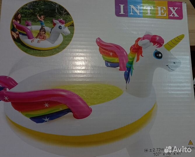 Бассейн надувной Сказочный Единорог
