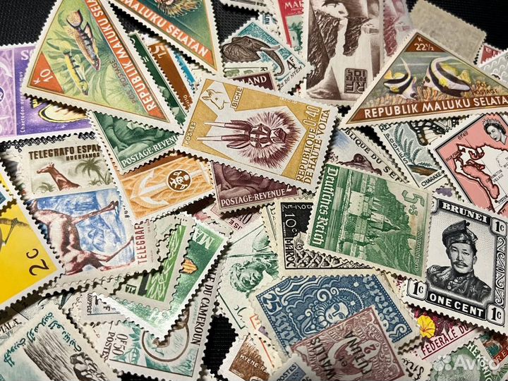 Почтовые марки мира, чистые