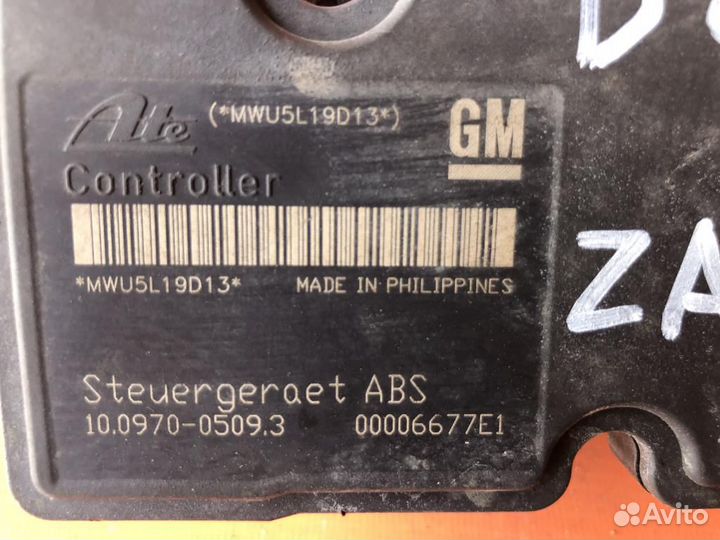 Блок ABS Opel Zafira B (2005-2012)