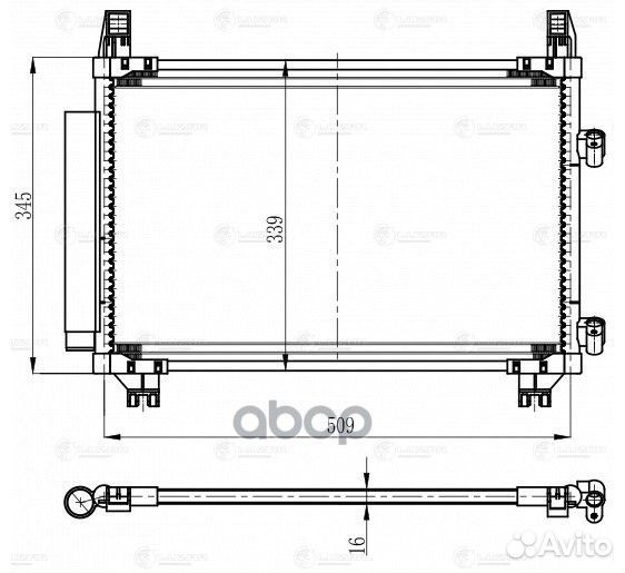 Конденсер Toyota Yaris II 05- lrac 1904 luzar