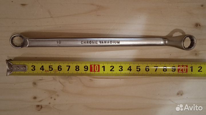 Ключ накидной коленчатый 10-11мм CrV